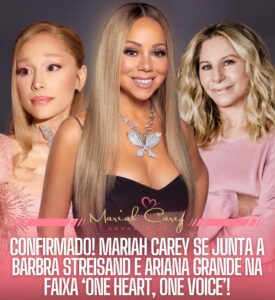 Mariah Carey com Barbra Streisend e Ariana Grande